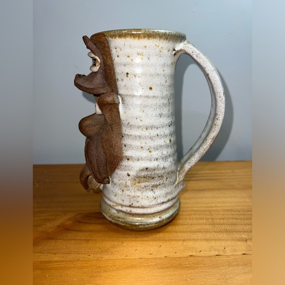Vintage Mahon Pottery Jug Mug Beer Stein Man Cave Wasted Funny Face - Picture 2 of 8